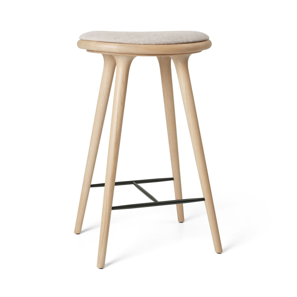 High Stool | Matt Oak w. Clay 0012 | 74 cm | by Space Copenhagen