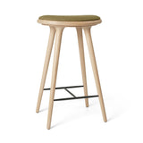 High Stool | Matt Oak w. Clay 0017 | 74 cm | by Space Copenhagen