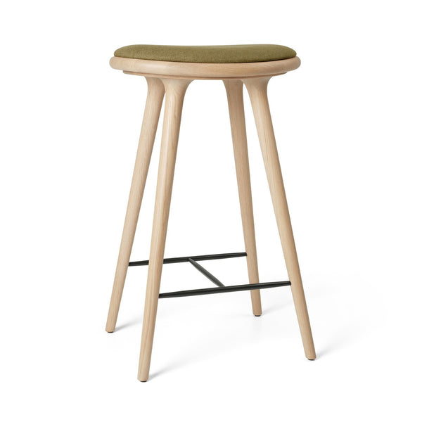 High Stool | Matt Oak w. Clay 0017 | 74 cm | by Space Copenhagen