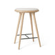 High Stool | Matt Oak w. Baru 0200 | 69 cm | by Space Copenhagen