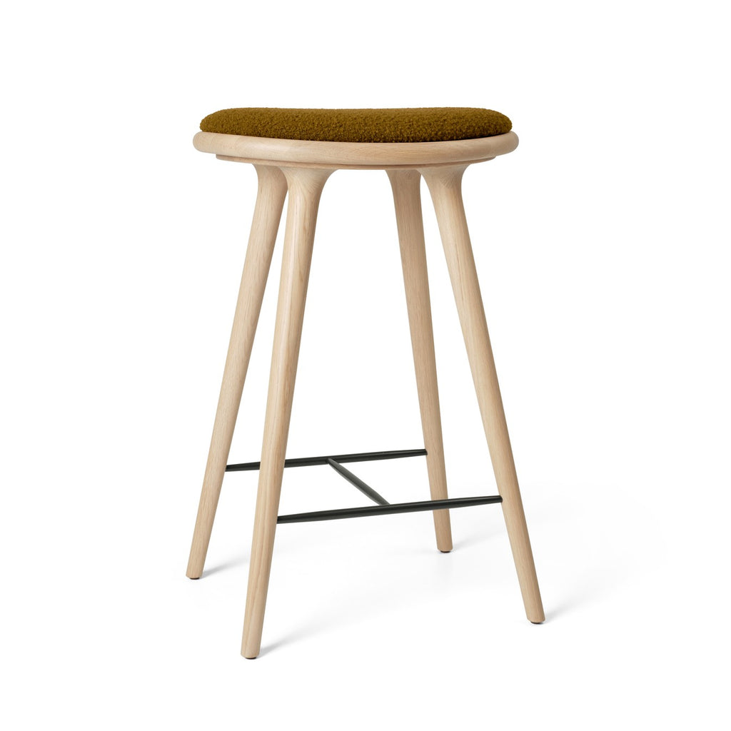 High Stool | Matt Oak w. Baru 0450 | 69 cm | by Space Copenhagen