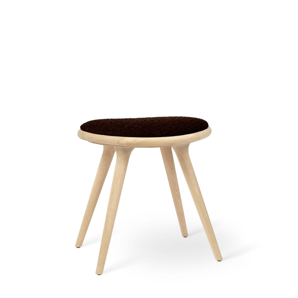 Low Stool 47 cm in Soaped Oak with Kvadrat Baru 0390