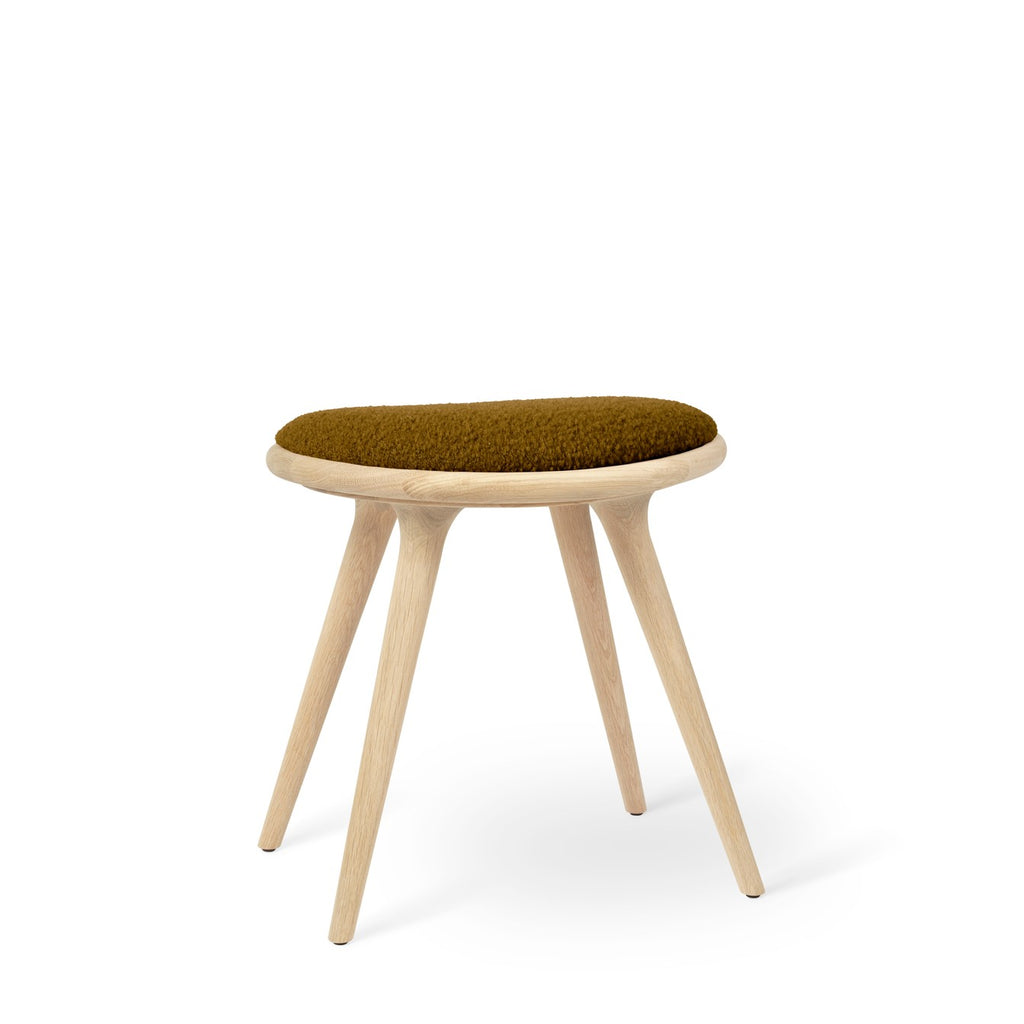 Low Stool 47 cm in Soaped Oak with Kvadrat Baru 0450
