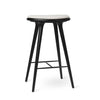 High Stool | Black Beech w. Kvadrat Baru 0200 | 74 cm | by Space Copenhagen