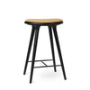 High Stool | Black Beech w. Kvadrat Clay 0007 | 69 cm | by Space Copenhagen