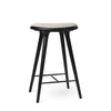 High Stool | Black Beech w. Kvadrat Clay 0012 | 69 cm | by Space Copenhagen