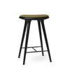 High Stool | Black Beech w. Kvadrat Clay 0017 | 69 cm | by Space Copenhagen