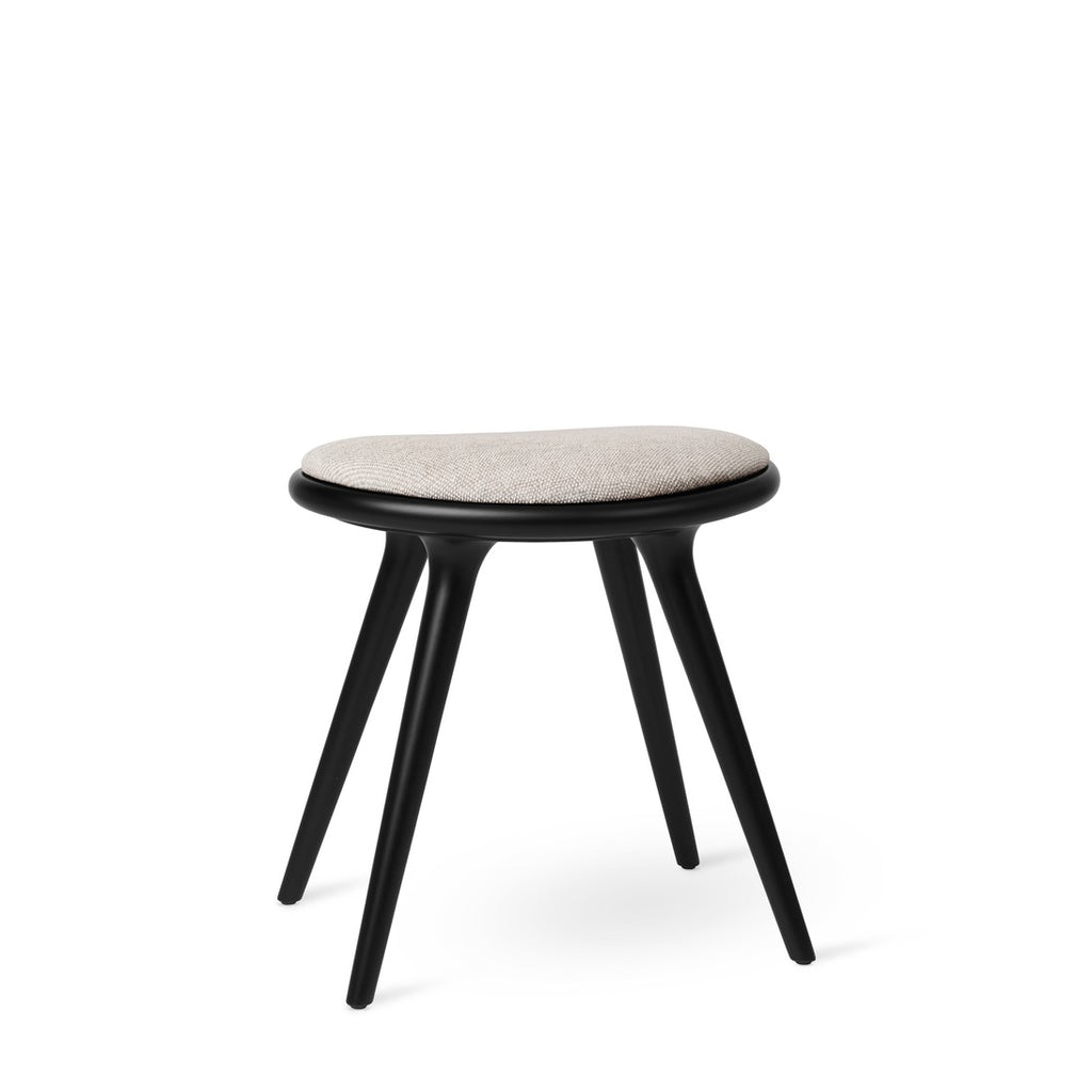Low Stool 47 cm in Black Beech with Kvadrat Clay 0012