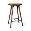 High Stool | Brown Beech w. Kvadrat Clay 0007 | 74 cm | by Space Copenhagen