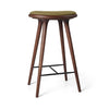 High Stool | Brown Beech w. Kvadrat Clay 0017 | 74 cm | by Space Copenhagen