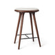 High Stool | Brown Beech w. Kvadrat Baru 0200 | 69 cm | by Space Copenhagen