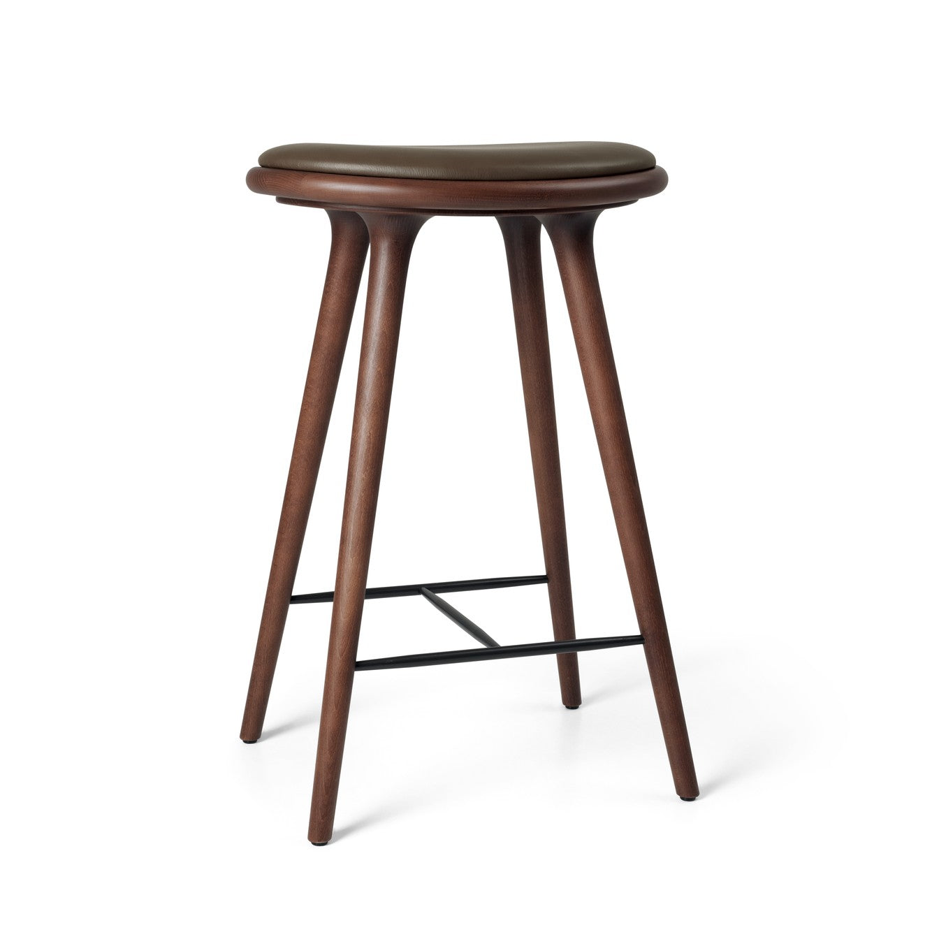 High Stool 69 cm in Brown Beech