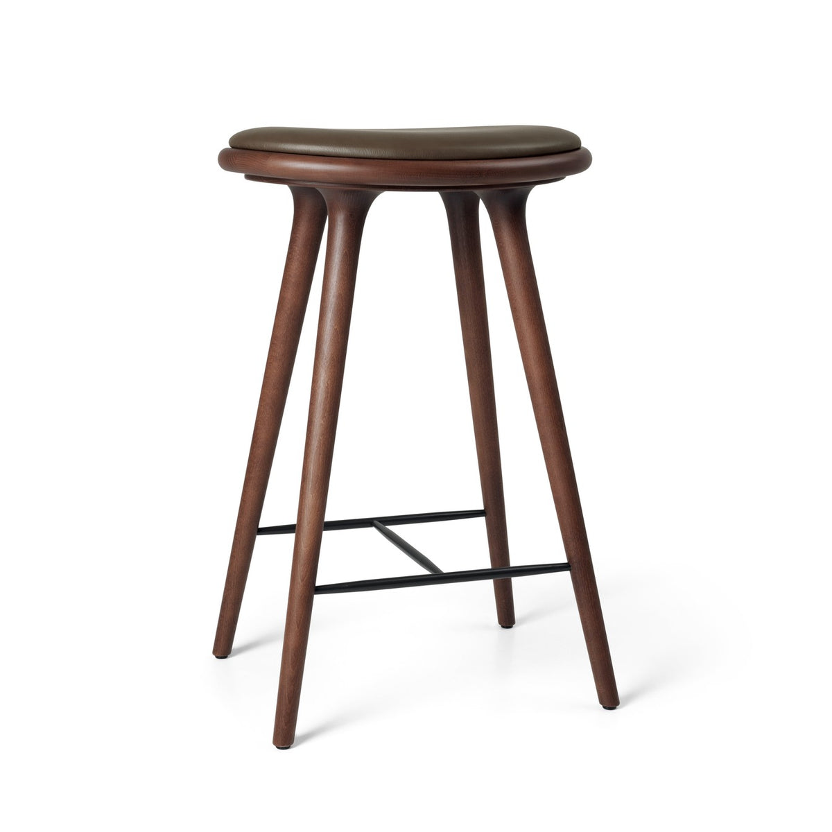 High Stool 69 cm in Brown Beech