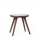 Low Stool | Brown Beech w. Kvadrat Baru 0200 | 47 cm | by Space Copenhagen