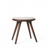 Low Stool | Brown Beech w. Kvadrat Baru 0200 | 47 cm | by Space Copenhagen
