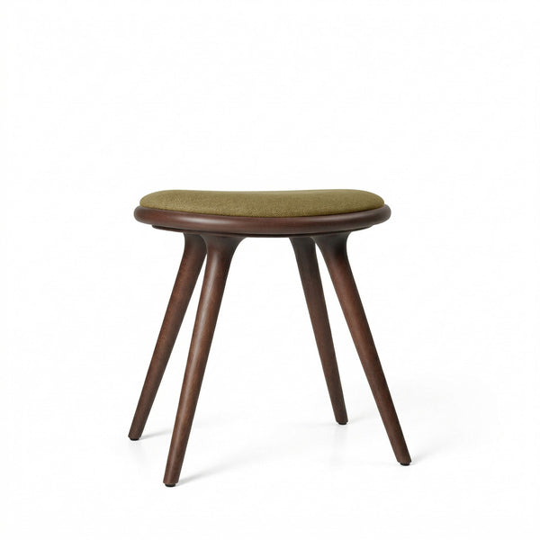 Low Stool | Brown Beech w. Kvadrat Clay 0017 | 47 cm | by Space Copenhagen