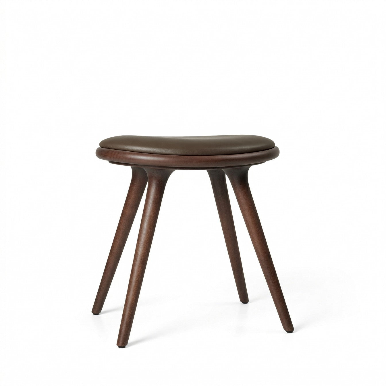 Low Stool | Brown Beech | 47 cm | by Space Copenhagen
