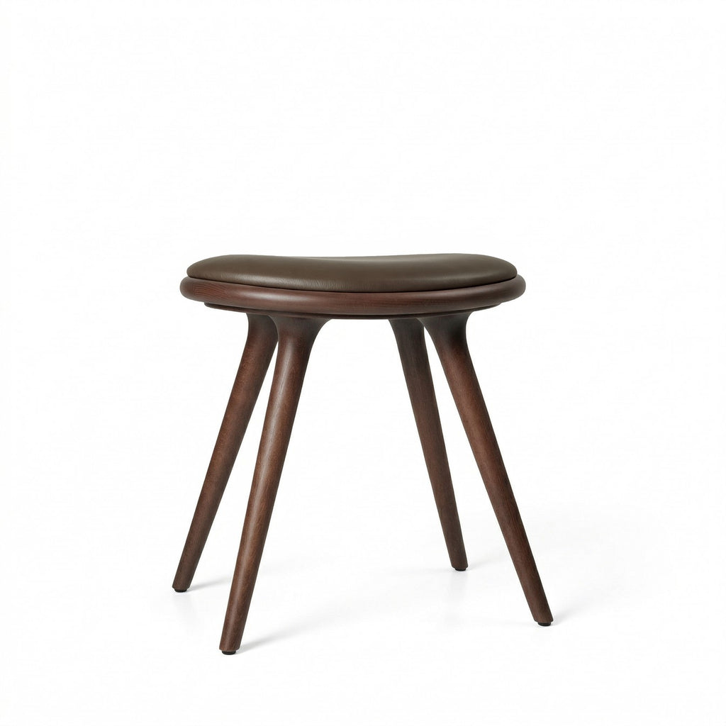 Low Stool | Brown Beech | 47 cm | by Space Copenhagen