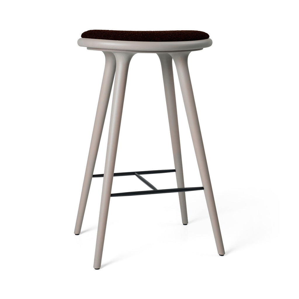 High Stool | Grey Beech w. Kvadrat Baru 0390 | 74 cm | by Space Copenhagen