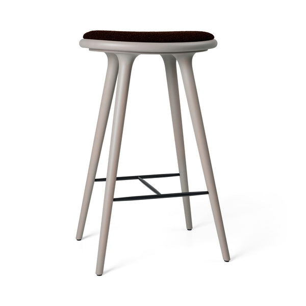 High Stool | Grey Beech w. Kvadrat Baru 0390 | 74 cm | by Space Copenhagen