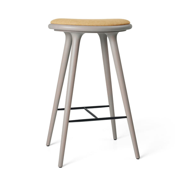 High Stool | Grey Beech w. Kvadrat Clay 0007 | 74 cm | by Space Copenhagen