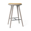 High Stool | Grey Beech w. Kvadrat Clay 0007 | 74 cm | by Space Copenhagen