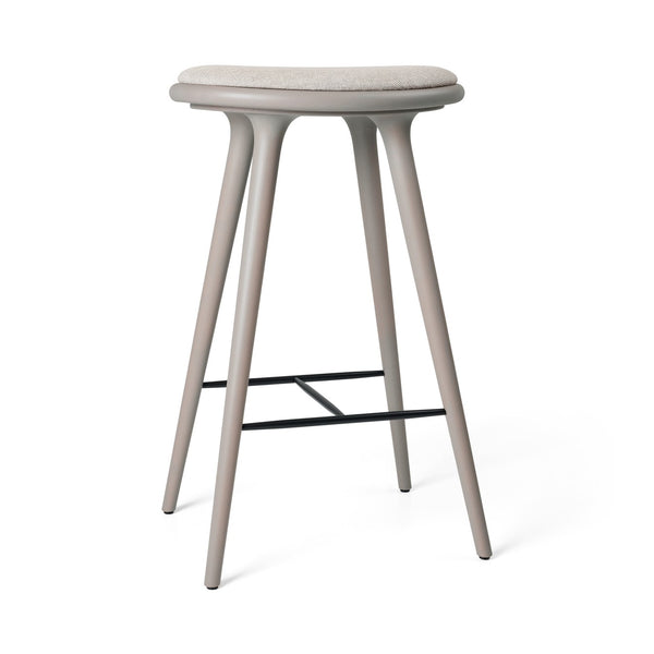 High Stool | Grey Beech w. Kvadrat Clay 0012 | 74 cm | by Space Copenhagen