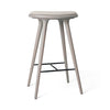 High Stool | Grey Beech w. Kvadrat Clay 0012 | 74 cm | by Space Copenhagen