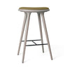 High Stool | Grey Beech w. Kvadrat Clay 0017 | 74 cm | by Space Copenhagen