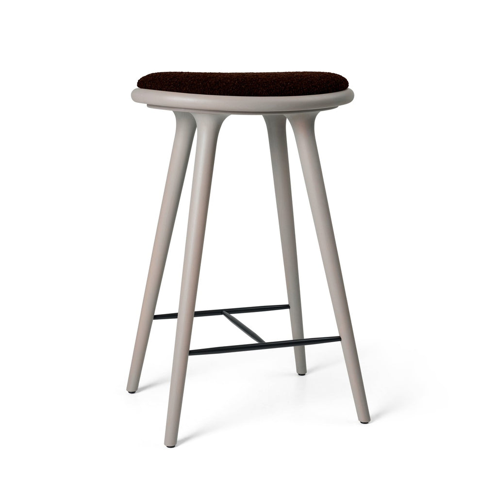 High Stool | Grey Beech w. Kvadrat Baru 0390 | 69 cm | by Space Copenhagen