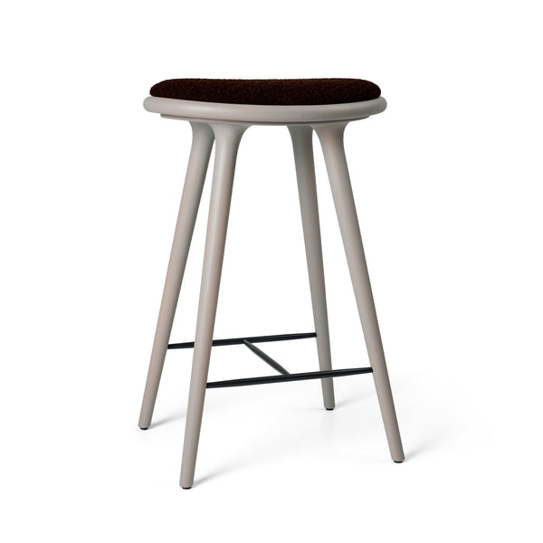 High Stool | Grey Beech w. Kvadrat Baru 0390 | 69 cm | by Space Copenhagen