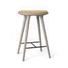 High Stool | Grey Beech w. Kvadrat Clay 0007 | 69 cm | by Space Copenhagen
