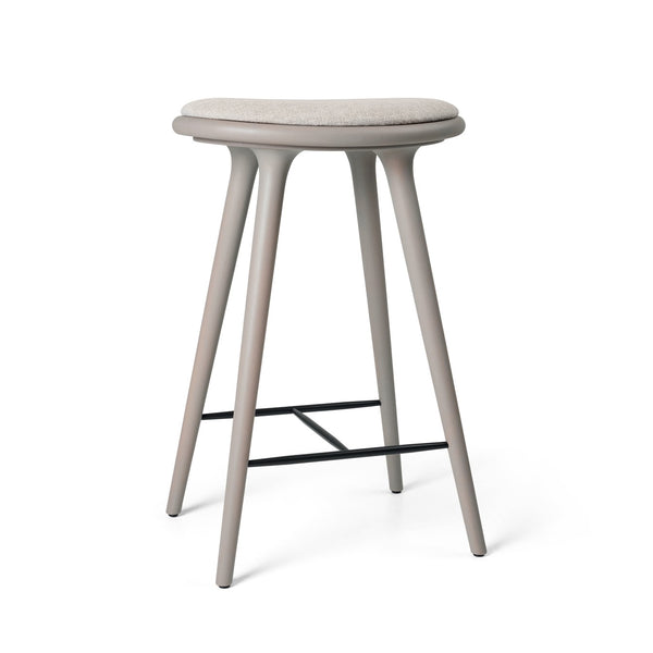 High Stool | Grey Beech w. Kvadrat Clay 0012 | 69 cm | by Space Copenhagen
