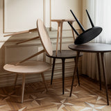 Accent Café Table | Sirka Grey Stain Lacquered Oak | Ø 70 | by Space Copenhagen