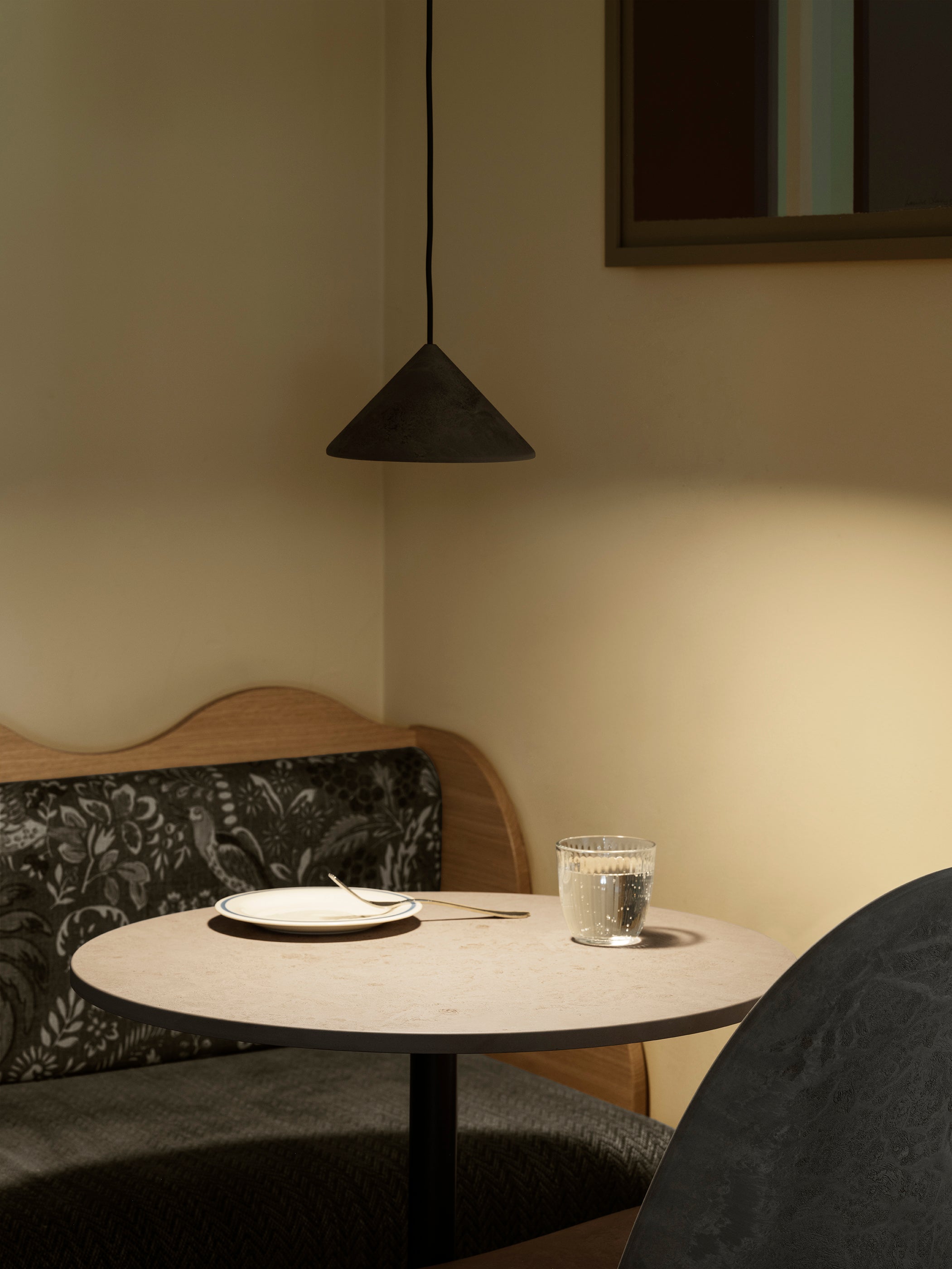 Terra Pendant | Coffee Waste Black | by OEO Studio