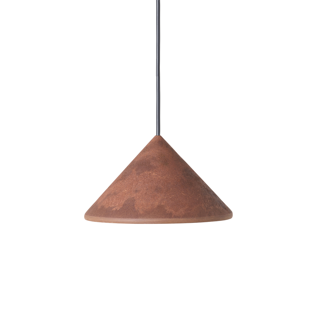 Terra Pendant | Coffee Waste Rust Red | by OEO Studio