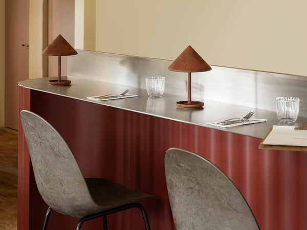 Terra Portable Lamp | Coffee Rust Red | by OEO Studio