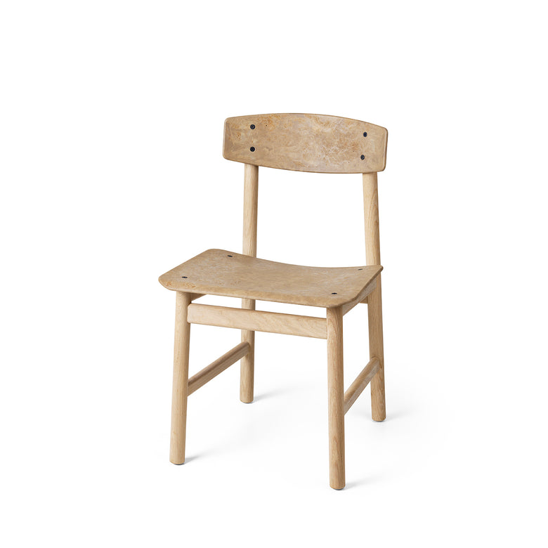 Conscious Chair 3162 in Soaped Oak and Coffee Waste Light, front view