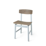 Conscious Chair 3162 | Tetra Pak Blue Painted Oak and Post Consumer Waste | by Børge Mogensen & Esben Klint