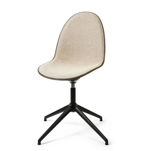 Eternity Swivel | Black Base | Full Front Uphol.| Coffee Waste Black | by Space Copenhagen