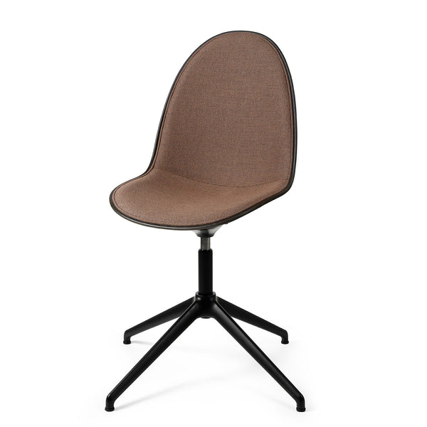 Eternity Swivel | Black Base | Full Front Uphol.| Coffee Waste Black | by Space Copenhagen