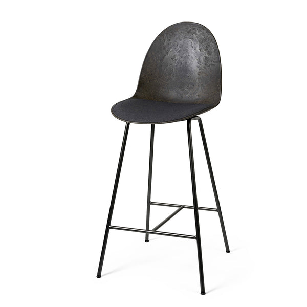 Eternity Counter Stool | Uphol. Seat | Coffee Waste Black | by Space Copenhagen