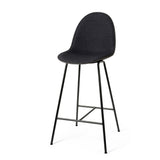 Eternity High Stool | Full Front Uphol. | Coffee Waste Black | by Space Copenhagen