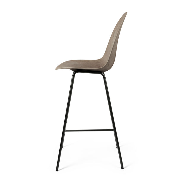 Eternity Counter Stool | Full Front Uphol. | Coffee Waste Light | by Space Copenhagen