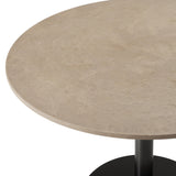 Mater Dining Table | Coffee Waste Light | H 70 cm | Ø 100 cm
