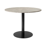 Mater Dining Table | Wood Waste Grey | H 70 cm | Ø 100 cm