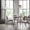 Compound Dining Chair | Uphol. Seat | Wood Waste Grey