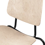 Compound Dining Chair | Full Front Uphol. | Wood Waste Grey