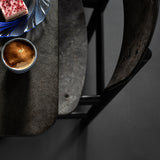 Mater Café Table | Coffee Waste Black | H 71,6 cm | 60 x 60cm
