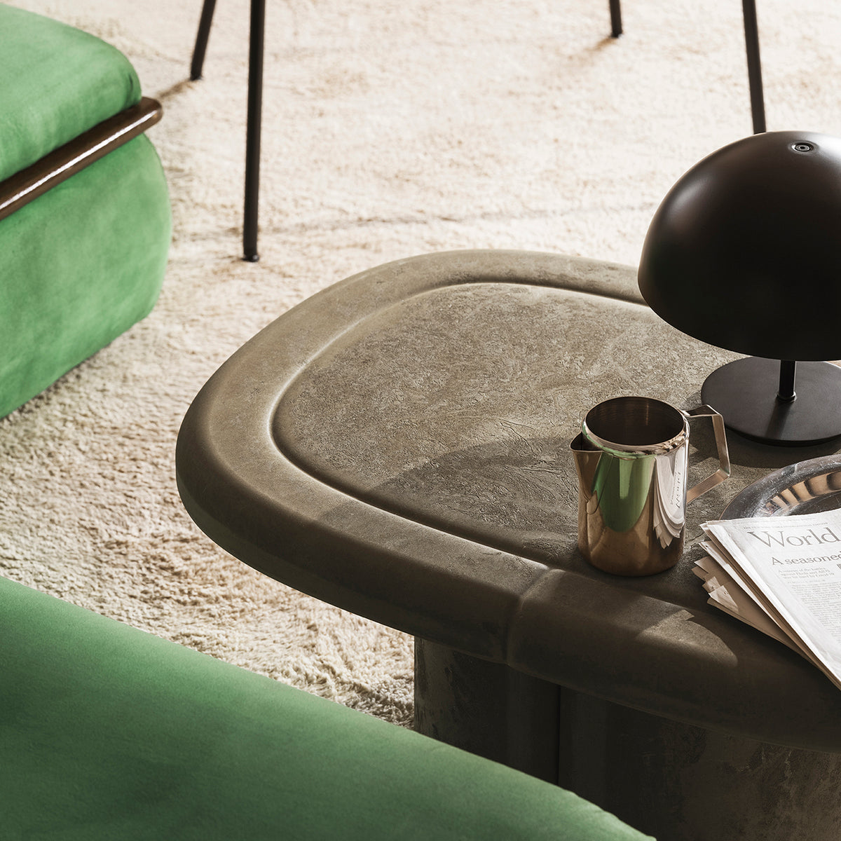 Alder Lounge Table Oval in Earth Grey, image 3
